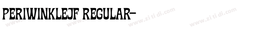 PeriwinkleJF Regular字体转换